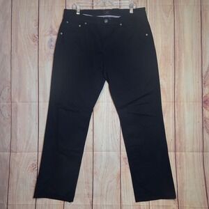 UNTUCKit Don Santiago Pants Mens 35x32 Black Relaxed Fit Chinos Business Casual